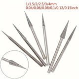 6pcs Diamond Grinding Head Set - High Precision Needle Bits Rotatable, Durable Engraving Tools