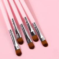 5pc Blending Brushes Small Synthetic Fiber