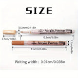 12 Colors Skin Tone Acrylic Painter Pen