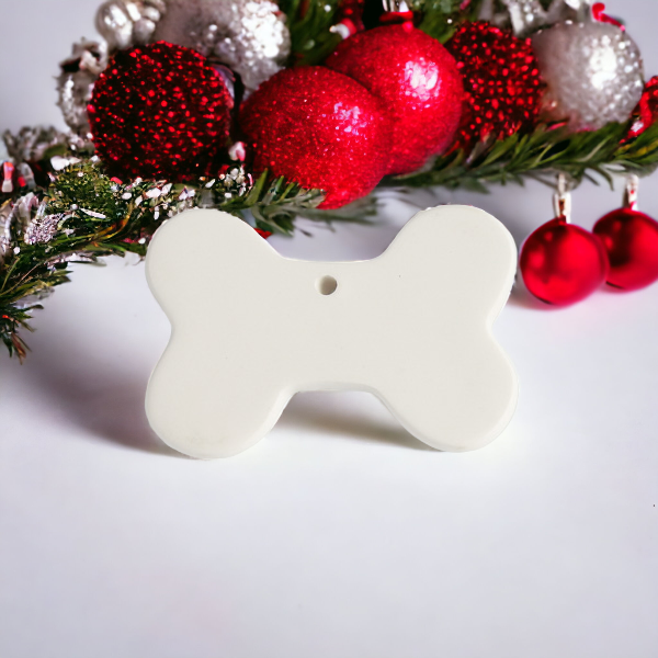 Dog Bone Flat Christmas Ornament