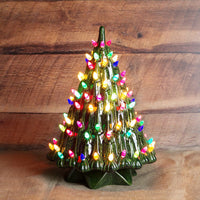 12” Medium Mayco Retro Christmas Tree With Light Kit