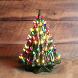 12” Medium Mayco Retro Christmas Tree With Light Kit