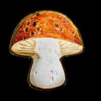 Retro Mushroom Dish or Spoon Rest Holder