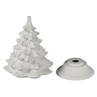 Duncan 19" Ceramic Christmas Tree with Plain Base