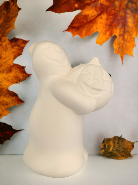 Halloween Ghost with Pumpkin