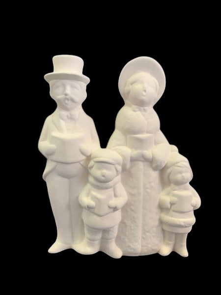 Christmas Caroling Family