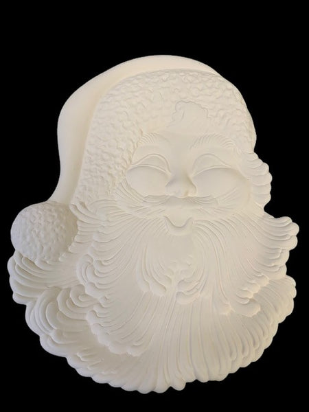 Detailed Large Santa Face Platter