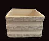 Square Wood Grain Crate Planter