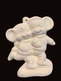 Alberta Mice Mouse Ornament Collectible A-288 - Skaters Mice 3 5/8"" High