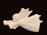 Alberta Angel Ornament Collectible A-130 - Angel Girl with Horn 3 5/8"" High