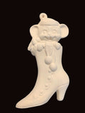 Alberta Mice Mouse Ornament Collectible A-456 - Mouse in High Button Shoe 3 5/8"" High