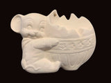Alberta Mice Mouse Ornament Collectible A-164 - Mouse w/Broken Ornament 3 5/8"" High