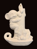 Alberta Mice Mouse Ornament Collectible A-161 - Mouse on Candlestick 3 5/8"" High