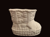 BOW Baby Bootie Planter or Pencil Holder