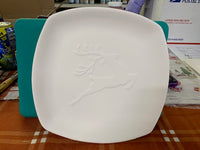 Discontinued Jumping Reindeer Plate