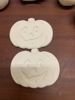 Set of 2 Flat Pumpkins