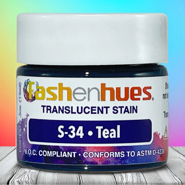 Fashenhues S-34 Teal Translucent Stain (0.5 oz.)