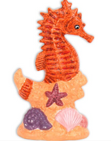 Seahorse with Coral & Shells