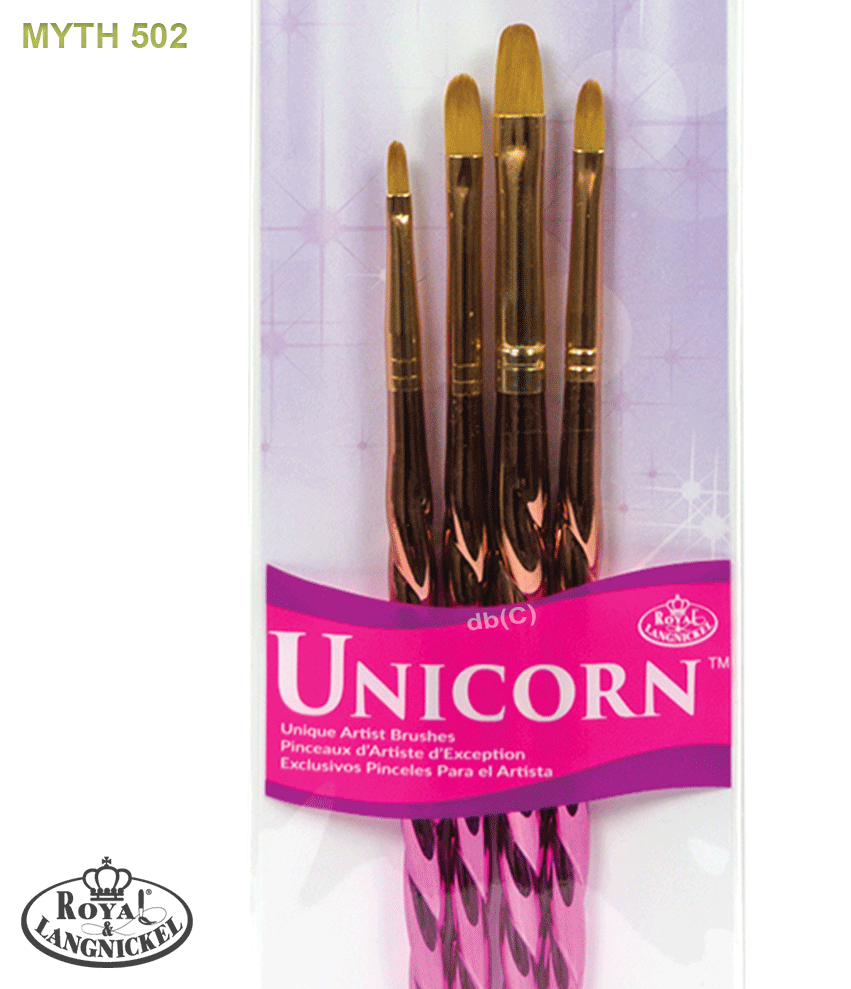 Royal Brush MYTH 502. Unicorn Variety Set. River Craft Ceramics