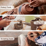 11pcs/Set Art Hobby DIY clay tools Cold porcelain polymer clays molds sculpting Tools for Modeling Tools ceramics & pottery