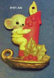 Alberta Mice Mouse Ornament Collectible A-161 - Mouse on Candlestick 3 5/8"" High