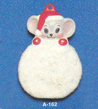 Alberta Mice Mouse Ornament Collectible A-162 - Mouse on Snowball 3 5/8"" High