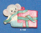 Alberta Mice Mouse Ornament Collectible A-168 - Package Mouse 3 5/8"" High