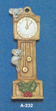 Alberta Mice Mouse Ornament Collectible A-232 - Mouse Ran up the Clock 3 5/8"" High