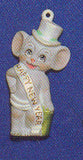 Alberta Mice Mouse Ornament Collectible A-306 - Happy New Year Mouse 3 5/8"" High