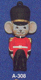 Alberta Mice Mouse Ornament Collectible A-308 -  Royal Guard Mouse3 5/8"" High