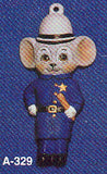 Alberta Mice Mouse Ornament Collectible A-329 - Mouse Police Man 3 5/8"" High