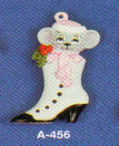 Alberta Mice Mouse Ornament Collectible A-456 - Mouse in High Button Shoe 3 5/8"" High