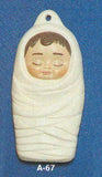 Alberta Ornament Collectible A-67 - Baby Jesus 3 5/8"" High