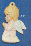 Alberta Angel Ornament Collectible A-74 - Girl Angel 3 5/8"" High