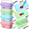 Paintbrush Holder, Multifunctional Paint Brush Basin, 3 In 1 With Palette Paint Brush Tub Holder