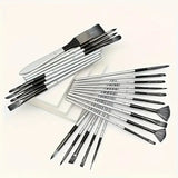 24pcs Art Brush Combo Set Professional Series Painting Brush wit Carrying Case