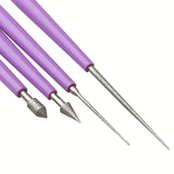 4pcs Diamond Tipped Reamer, Hole Enlarger Tools