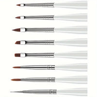 8 Pc Zebra Print  Designer Brush Set