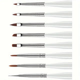 8 Pc Zebra Print  Designer Brush Set