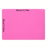 Nonstick Silicone Craft Sheet Art Mat  For Painting And Doodling - Non-Slip, Easy Clean Surface - Pink or Blue