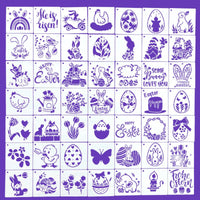 49 pc Easter Stencil Set