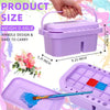 Paintbrush Holder, Multifunctional Paint Brush Basin, 3 In 1 With Palette Paint Brush Tub Holder