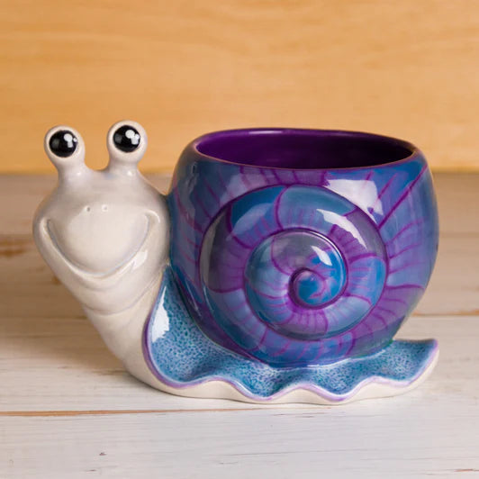 Discontinued Small Snail Planter – River Craft Ceramics