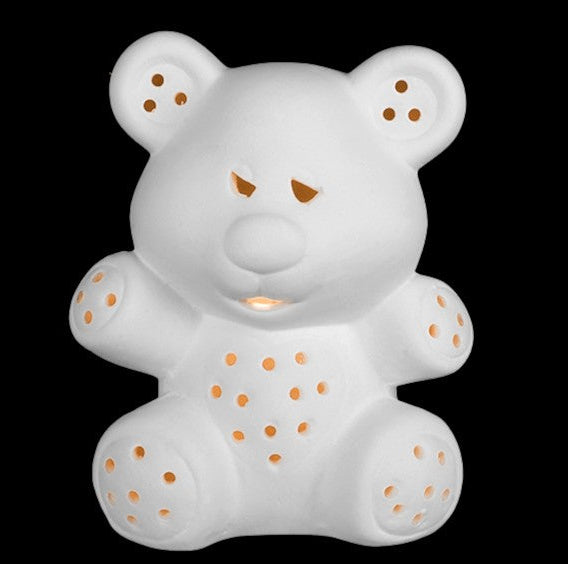 Light Up Teddy Bear – River Craft Ceramics