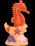 Seahorse with Coral & Shells