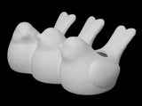Paint Your Own Three Little Finches Planter - Ceramic Bisque, Unpainted, Perfect for Succulents, 8⅛" W x 5⅛" L x 3" H