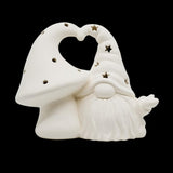 Gnome Hugging Mushroom Lantern