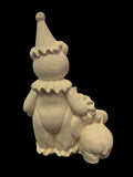 Circus Clown Teddy Bear with Elephant