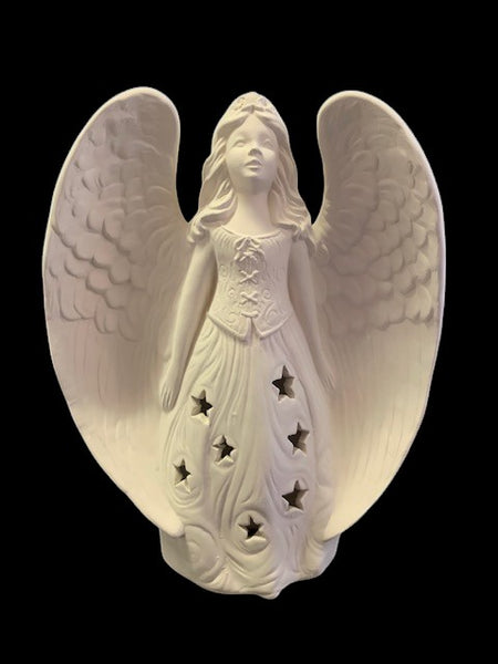 Angel with Stars in Gown  Lantern