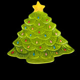 Vintage Christmas Tree Plate